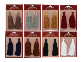 DECOR HOME TRIM RAYON TASSELS ASSORTED