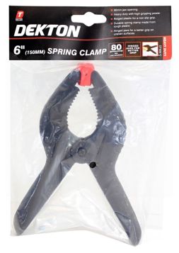Dekton Heavy Duty Spring Clamp with Hinged Jaws - 6"