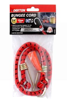 Dekton Heavy Duty Bungee Cord - 12mm Thick - 60cm