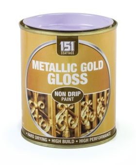 METALLIC GOLD GLOSS NON-DRIP PAINT - 300ML 