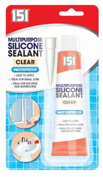 MULTI-PURPOSE SILICONE SEALANT - CLEAR - 70GM  