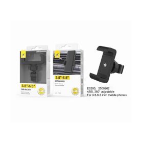 One Plus 3.5"-6.5" Claw Universal Stand Air Vent Holder For Mobile - Black