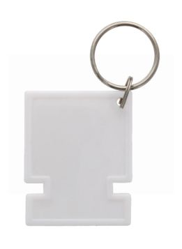 COMPUTER SHAPED KEYCHAIN WHITE