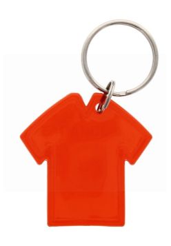 T-SHIRT SHAPED KEY CHAIN TRANSLUCENT RED