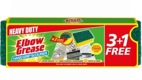 Heavy Duty Elbow Grease Hand Grip Scourer - Pack of 4