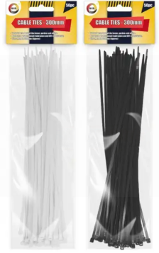 DID Cable Ties - Assorted Colours - 300mm - Pack of 50