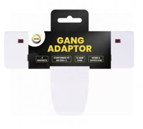 DID 13A 3 Gang Adaptor - White