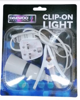 Daewoo Electrical Clip On Light - 1 Metre