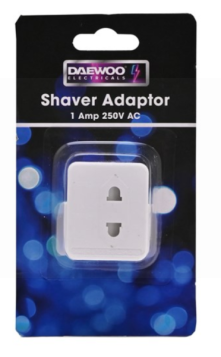 Daewoo Shaver Adaptor - 1A 250V AC