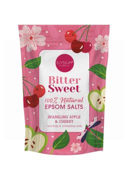 ELYSIUM SPA BITTER WEET EPSOM SALTS - SPARKLING APPLE & CHERRY - 450G 