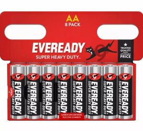 Eveready Zinc Super Heavy Duty Batteries - AA - Pack of 8