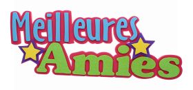 3D 12IN 'MEILLEURES AMIES' FOAM SIGN
