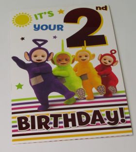 TELETUBBIES BIRTHDAY CARD AGE 2 (354)