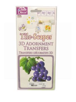 3D GLASS DECOR TRANSFERS FRUIT
