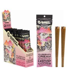 G-ROLLZ KING SIZE 2 HEMP CONES - RUSSIAN CREAM - PACK OF 12
