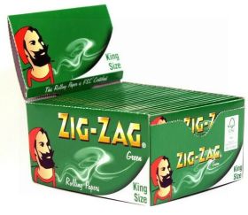 Zig Zag Green King Size Rolling Papers - 50 Booklets
