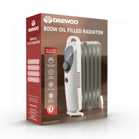 Daewoo Mini Oil Filled Radiator - 800W