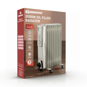 Daewoo Oil Filled Radiator - 2000W