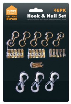 Handy Homes Hook & Nail Set - Pack Of 48