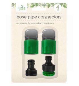 Garden Patch 4 Piece Hose Pipe Connectors
