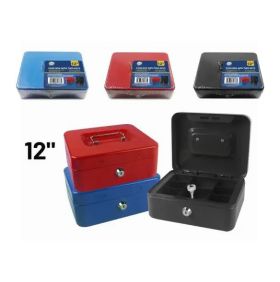 DID 12" Cash Box With Two Keys - Assorted Colours
