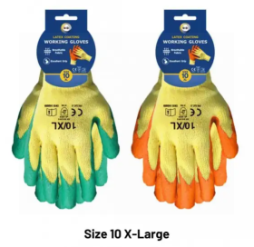 DID Size 10 Latex Coated Gloves - X Large