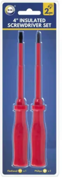DID 4" Insulated Screwdriver Set - Pack of 2