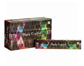 Satya Incense Sticks - Black Crystal - 15 grams - Pack of 12 
