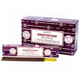 Satya Incense Sticks - Meditation - 15 grams - Pack of 12 