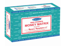 Satya Nag Champa Incense Sticks - Money Matrix - 15 grams - Pack of 12 