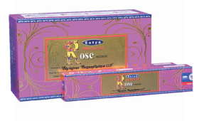 Satya Incense Sticks - Natural Rose - 15 grams - Pack of 12