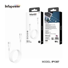 Infapower USB-C To USB-C Cable - White - 3M