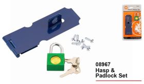 HASP & PADLOCK SET 