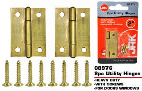 JAK HEAVY DUTY UTILITY HINGES 2" - PACK OF 2