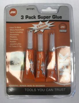 JAK Super Glue - 3 Grams - Pack of 3