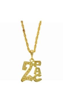 
2PAC GOLD PENDANT NECKLACE
