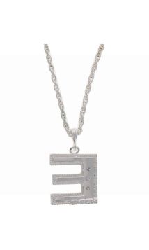 E-SIGN SILVER PENDANT NECKLACE