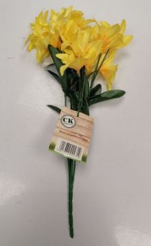 Artificial Flowers - Bunch Of 8 Jasmine Flowers - Yellow