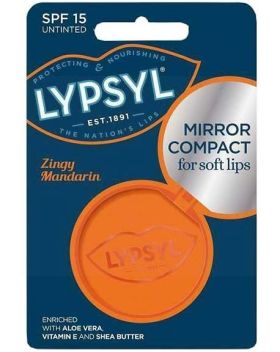 Lypsyl Mirror Compact for Soft Lips - Zingy Mandarin
