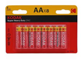 Kodak Super Heavy Duty Zinc Aa Battery - Pack Of 8