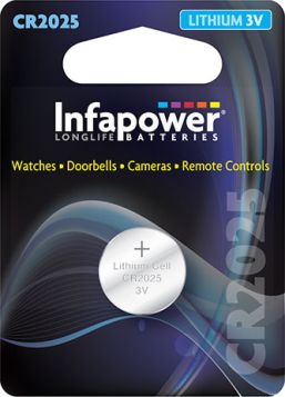 Infapower CR2025 Lithium 3V Coin Cell