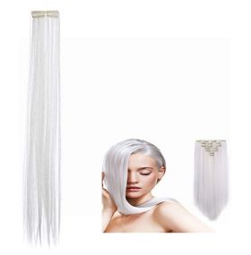 CLIP IN HIGHLIGHTS HAIR EXTENSION WHITE