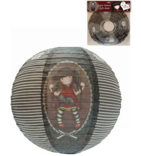 Santoro'S Gorjuss Paper Lantern Light Shade - Ruby - Designs May Vary