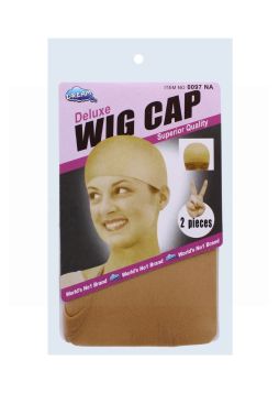 WIG CAP CREAM COLOUR 2 PIECES 