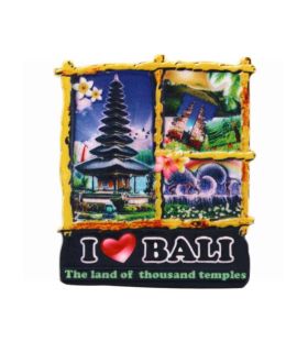 FRIDGE MAGNET I LOVE BALI (THE LAND OF THOUSANDS TEMPLE)