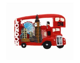 FRIDGE MAGNET LONDON BUS RED