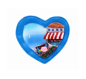 FRIDGE MAGNET LONDON HEART BLUE