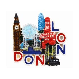 FRIDGE MAGNET LONDON EYE/BRIDGE TAXI