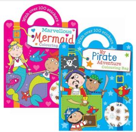 Marvellous Mermaid/My Pirate Adventure Colouring Bag - 0% VAT - With Over 100 Stickers