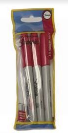 Sharpie Permanent Marker - Stationery Set - Metallic Ruby - Pack of 3